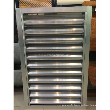 Aluminum rain louvers